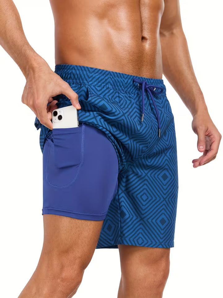 Men's Shorts Drawstring Printed | Swim