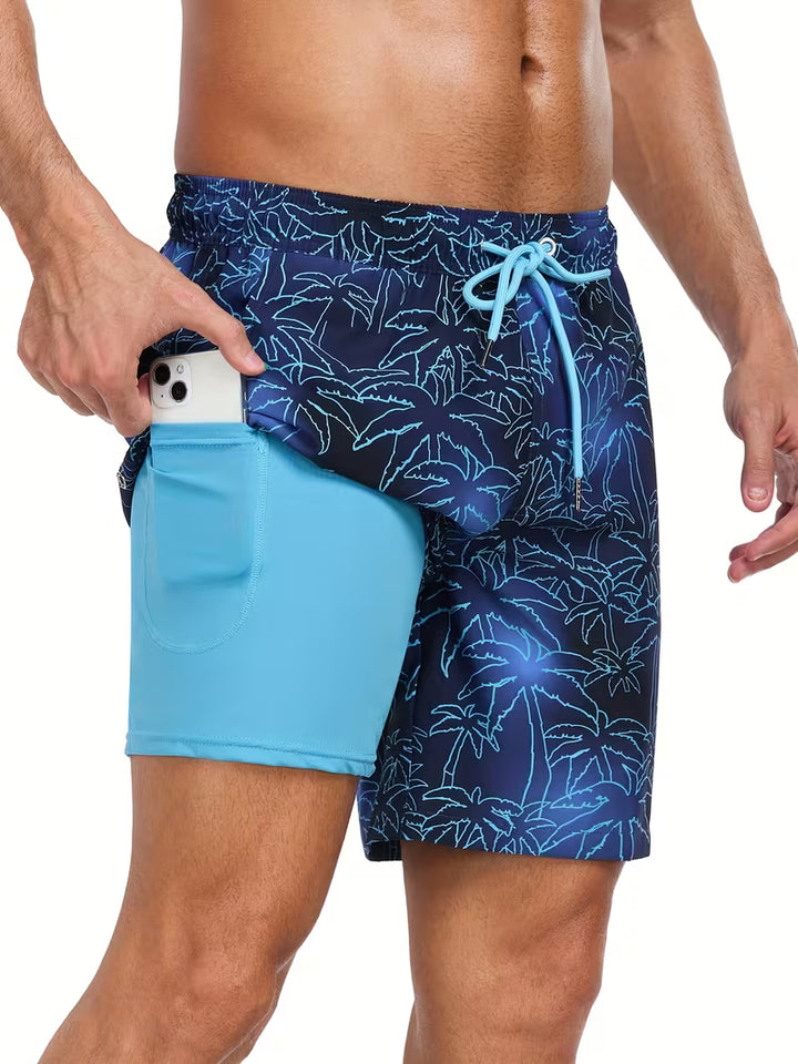Men's Shorts Drawstring Printed | Swim