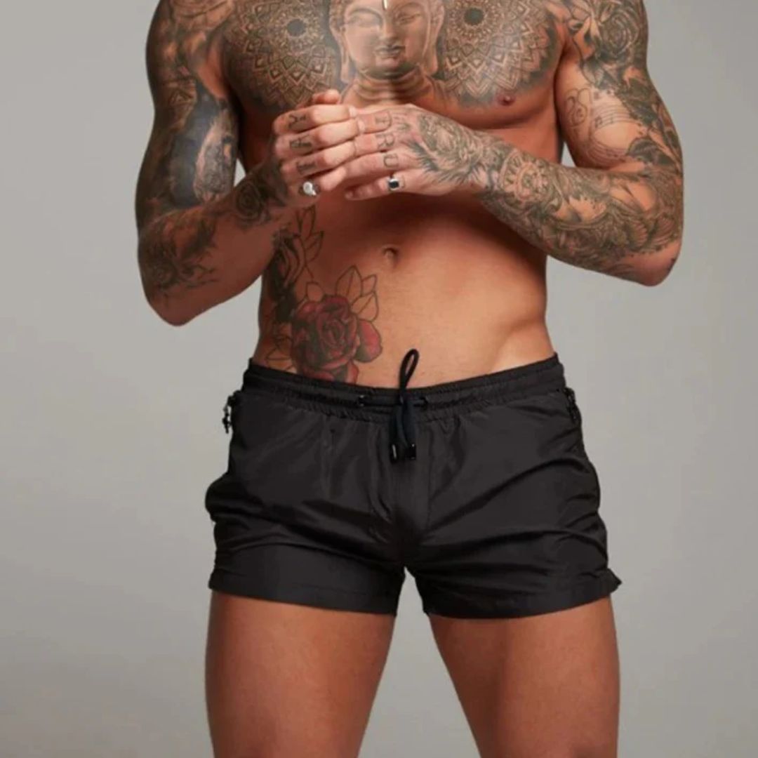 Men’s Shorts with Zip Pocket Design | Swimwear