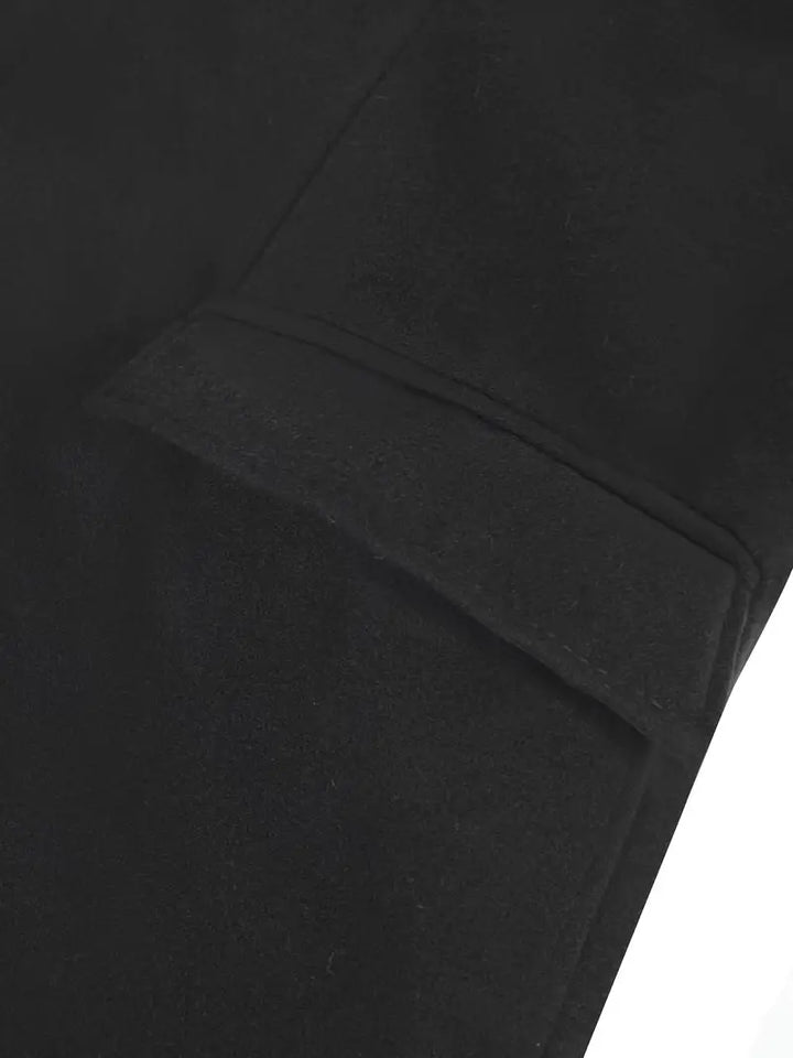 Men's Slim Fit Trench Coat with Notched Lapel | Long