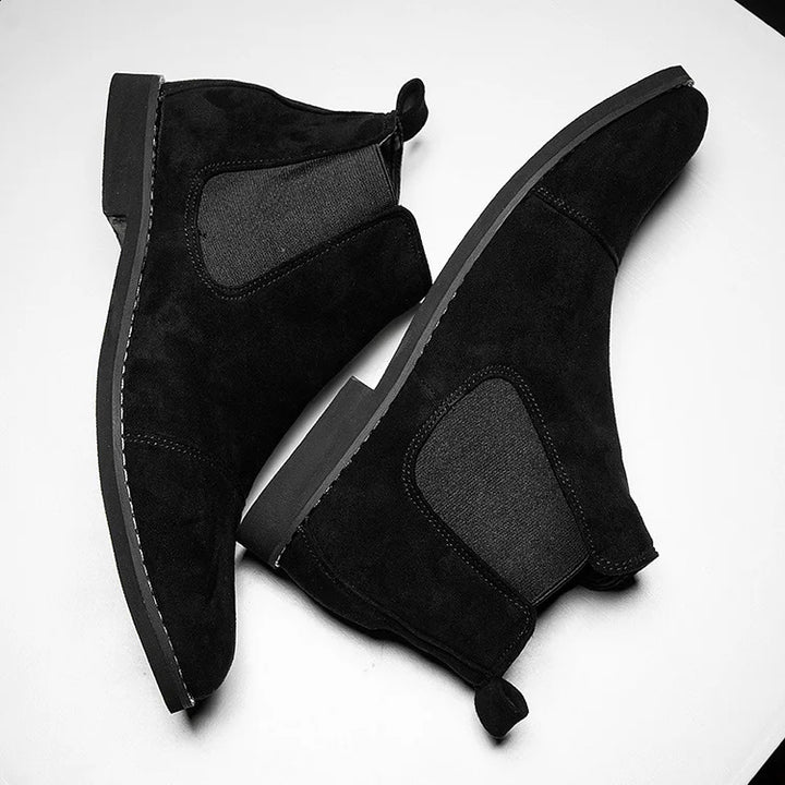 Men's Slip-On Chelsea Boots with Elastic Panels | Ankle Work Boots