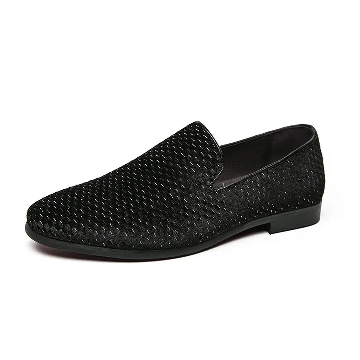 Men's Slip-On Loafers with Sparkly Woven Design | Wedding