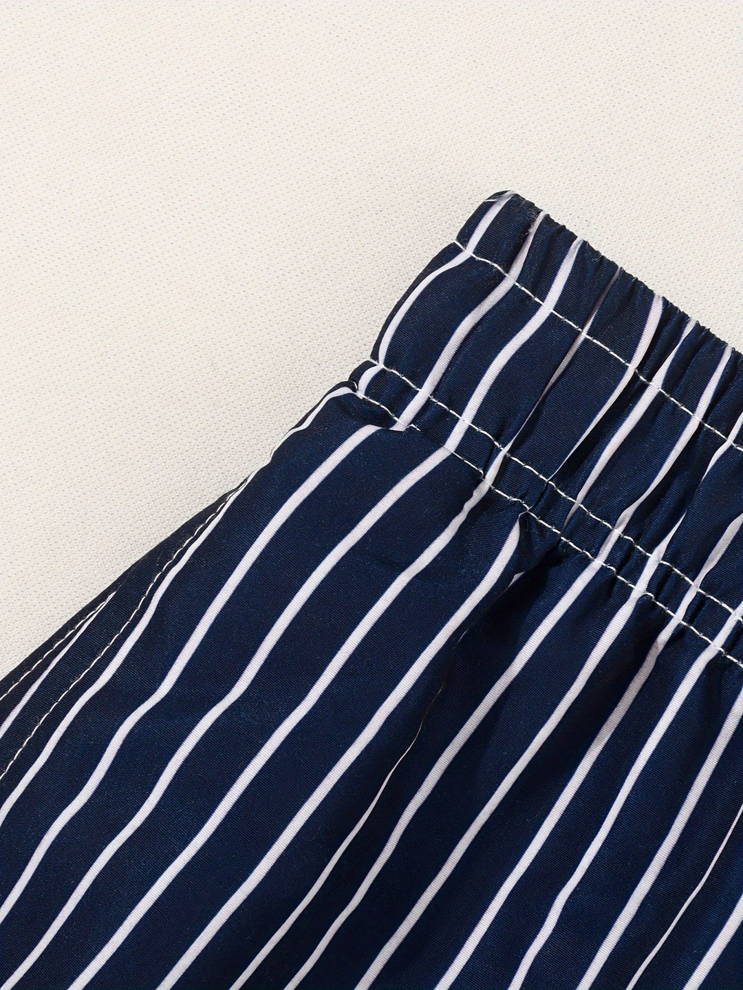 Men’s Striped Shorts with Drawstring Waist | Swimwear