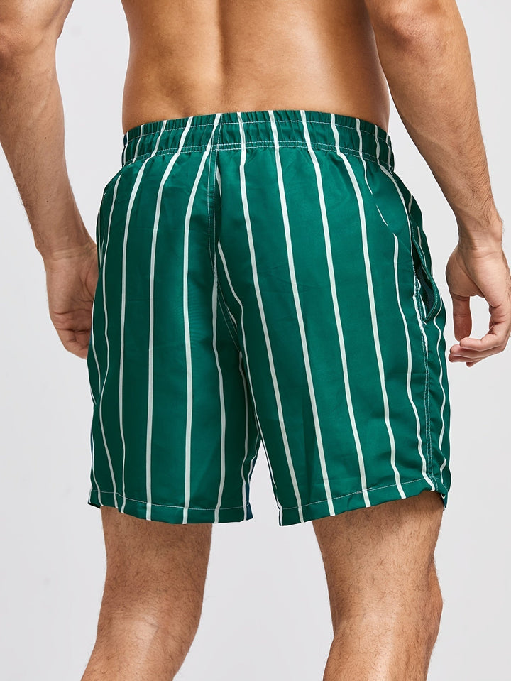 Men’s Striped Shorts with Drawstring Waist | Swimwear