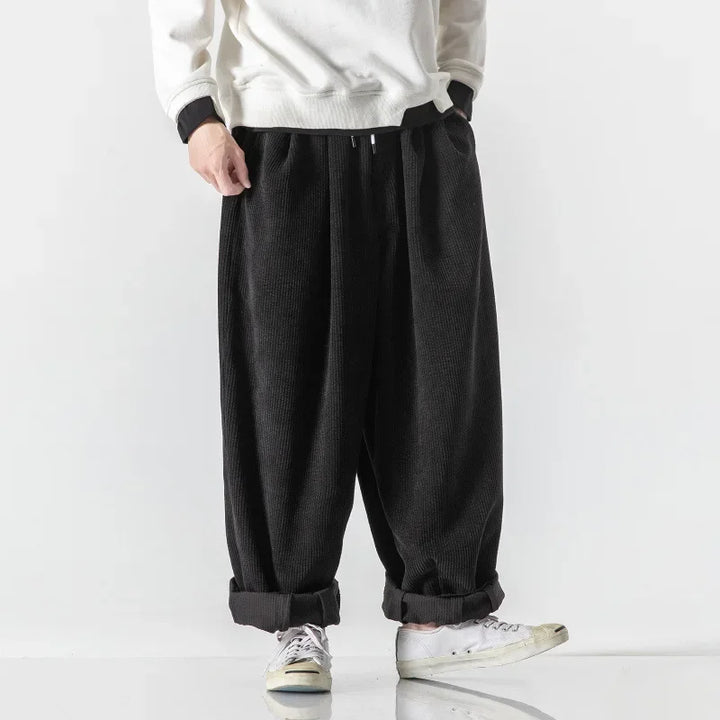Men's Sweatpants Wide Leg Baggy | Elastic Waist