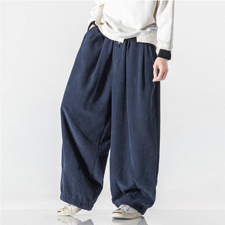 Men's Sweatpants Wide Leg Baggy | Elastic Waist