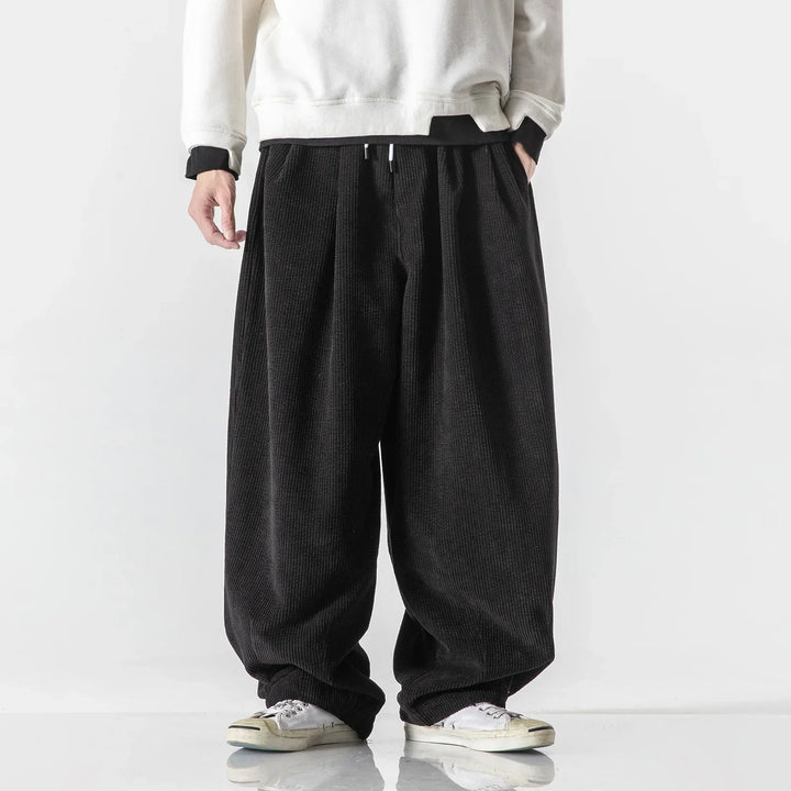 Men's Sweatpants Wide Leg Baggy | Elastic Waist