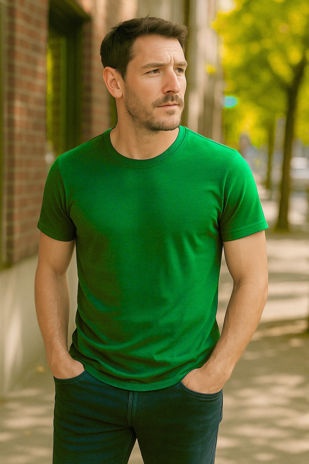 Men’s T Shirt Crew Neck Casual Fit | Classic