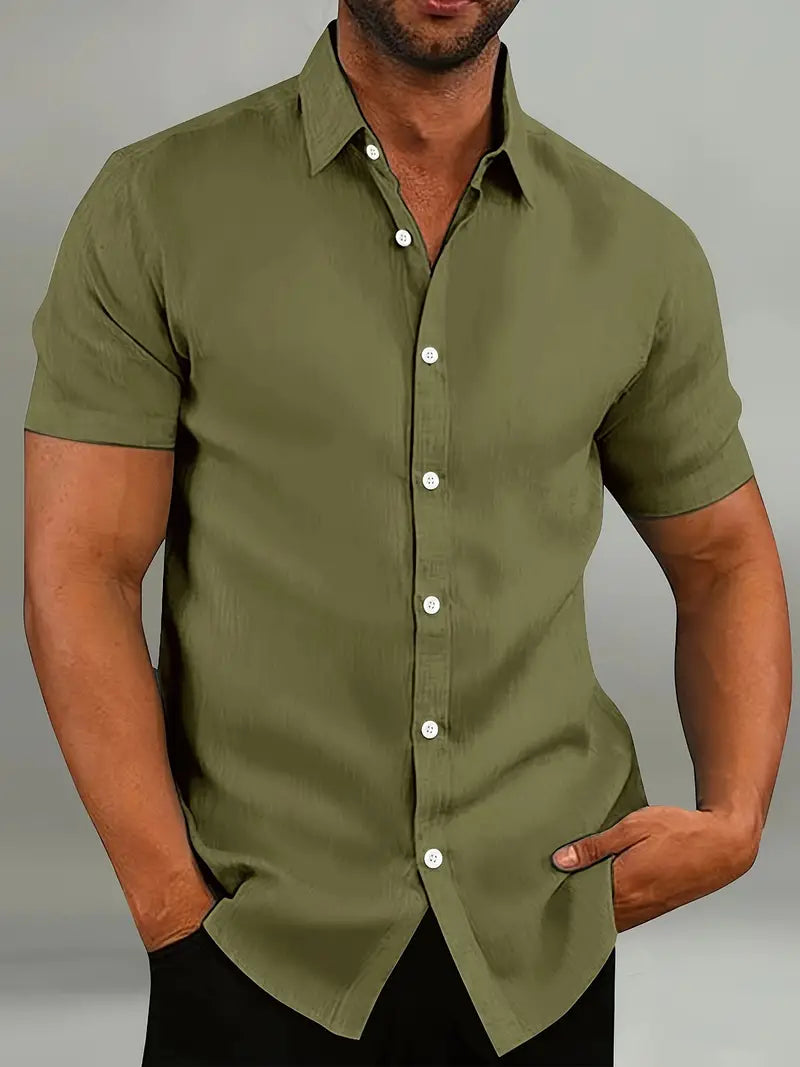Men’s Tight Shirt Short Sleeve | Casual