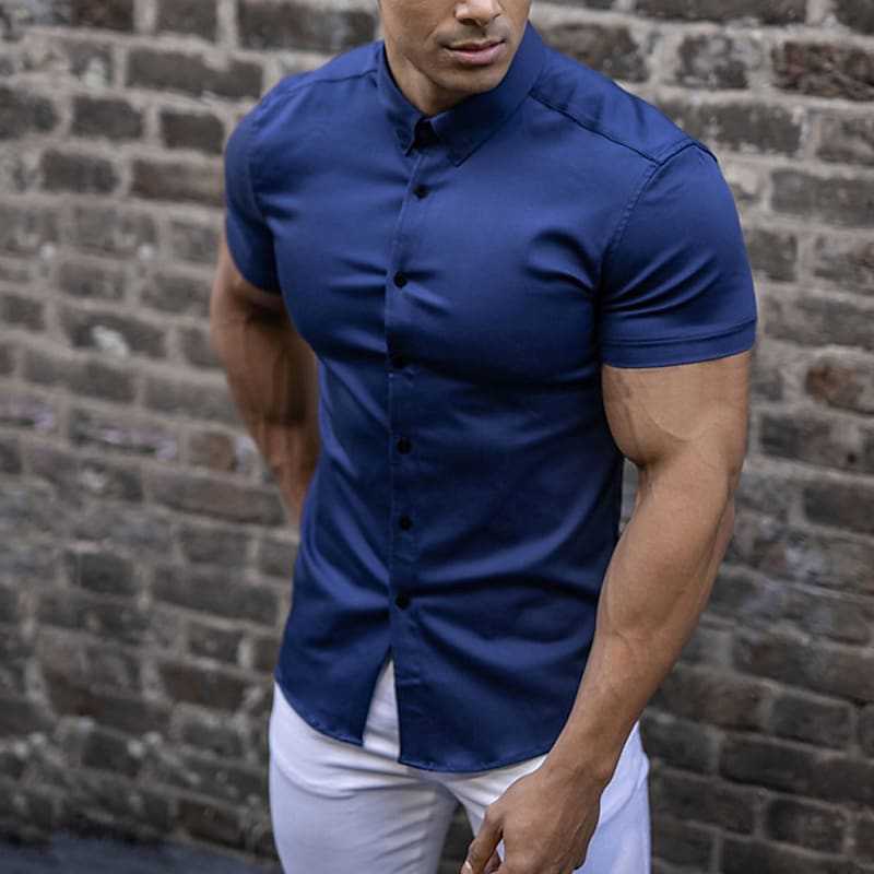 Men’s Tight Shirt Short Sleeve | Party