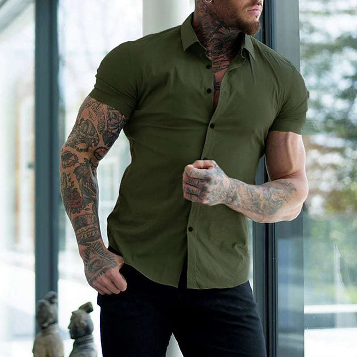 Men’s Tight Shirt Short Sleeve | Party