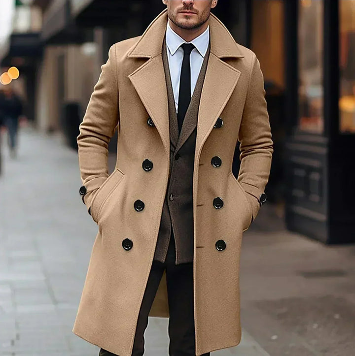 Men’s Trench Coat Long | Double Breasted