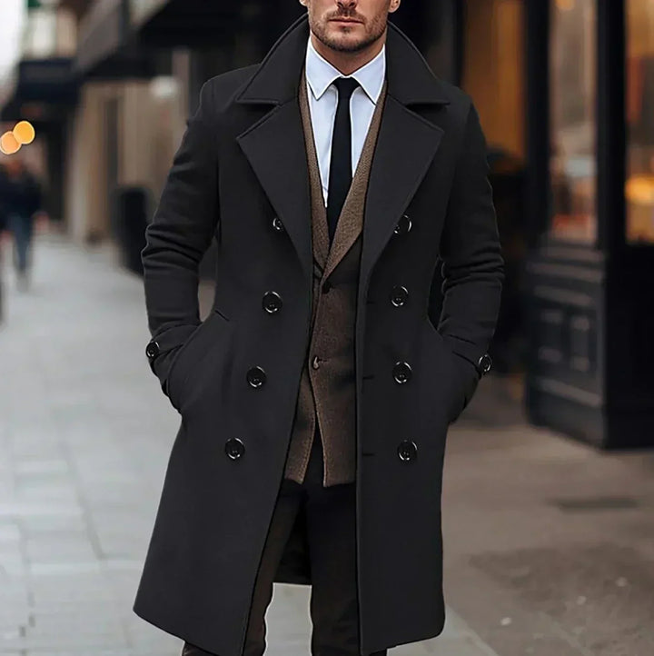 Men’s Trench Coat Long | Double Breasted