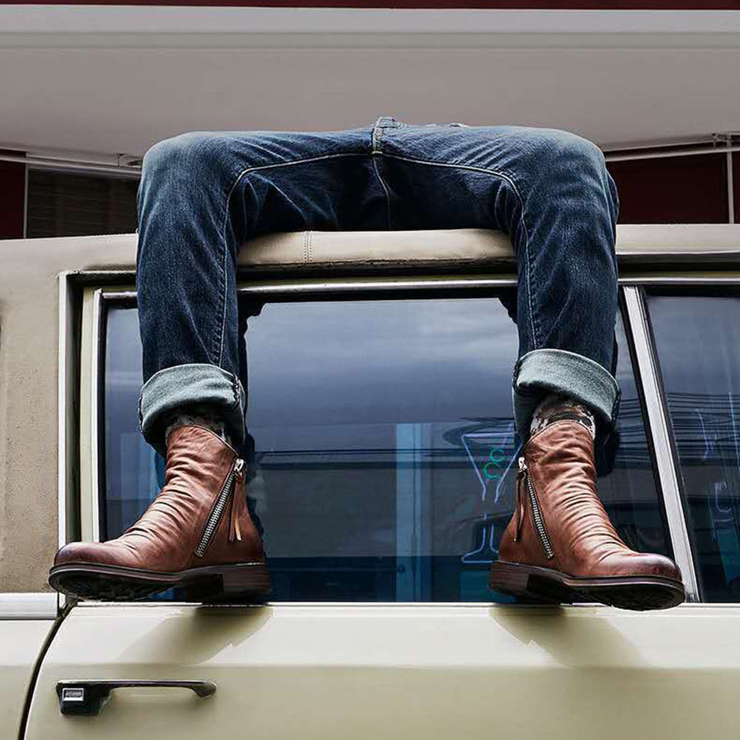 Men’s Work Boots Ankle Zip | Casual