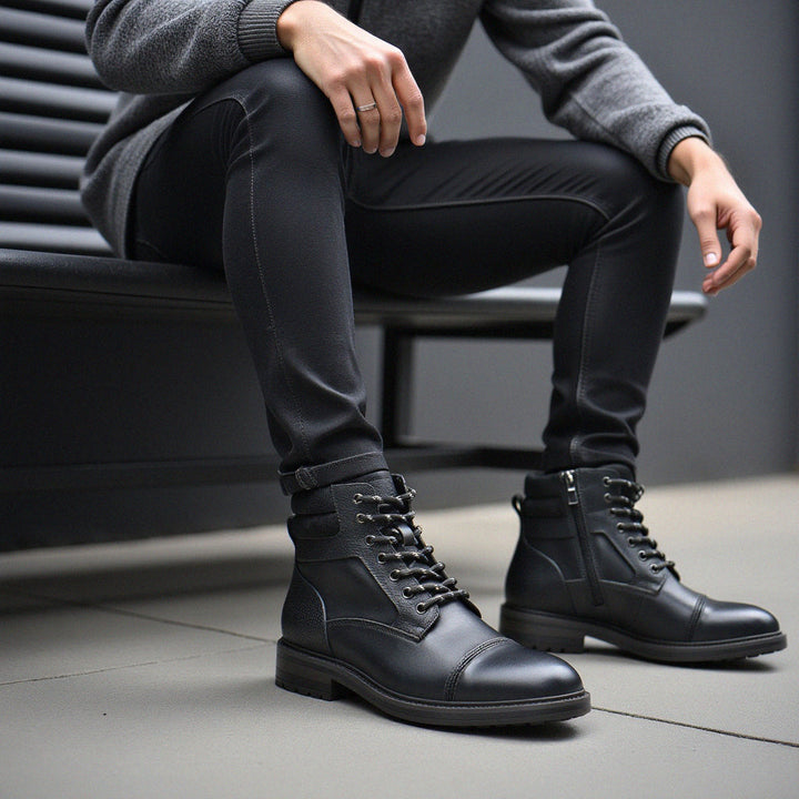 Men's Work Boots with Cap Toe | Lace Up