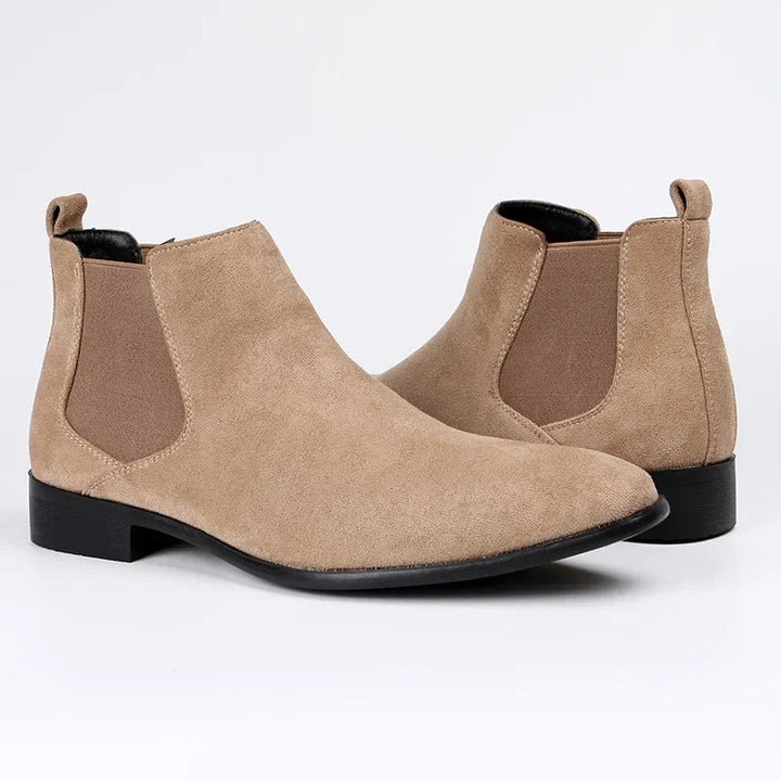 Men's Work Boots with Elastic Side Panels | Slip On