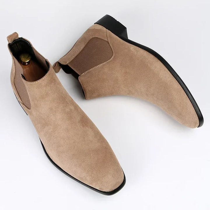 Men's Work Boots with Elastic Side Panels | Slip On
