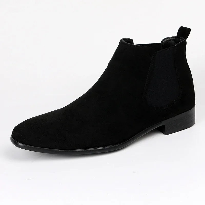 Men's Work Boots with Elastic Side Panels | Slip On