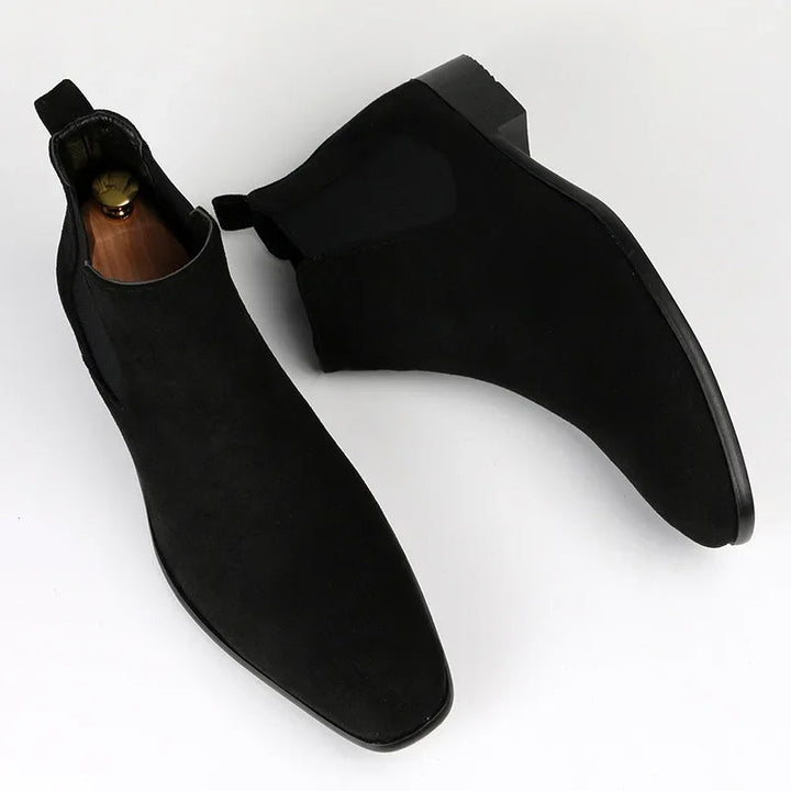 Men's Work Boots with Elastic Side Panels | Slip On