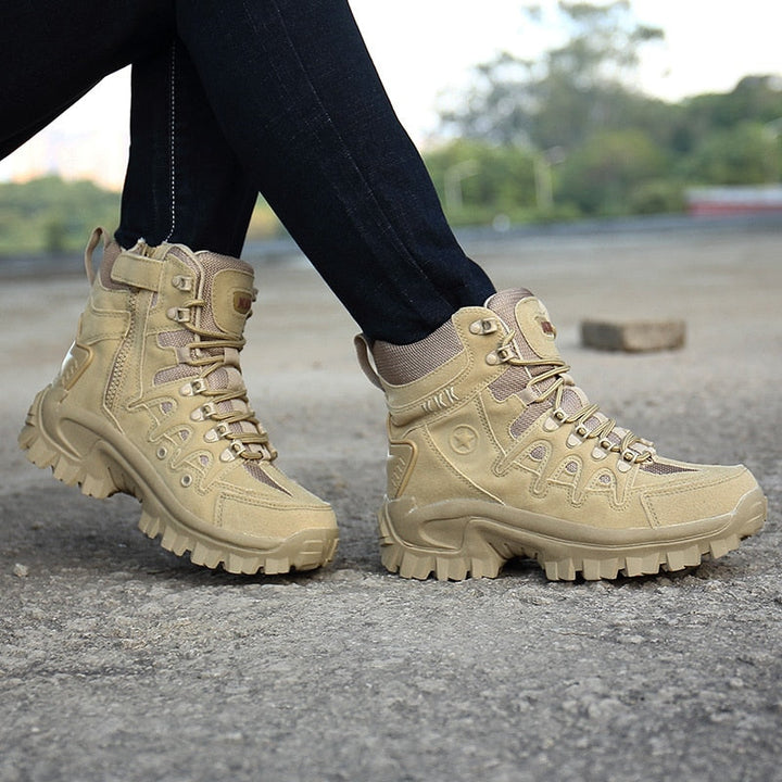 Men's Work Boots with Tactical Design & Lace Up | Hiking