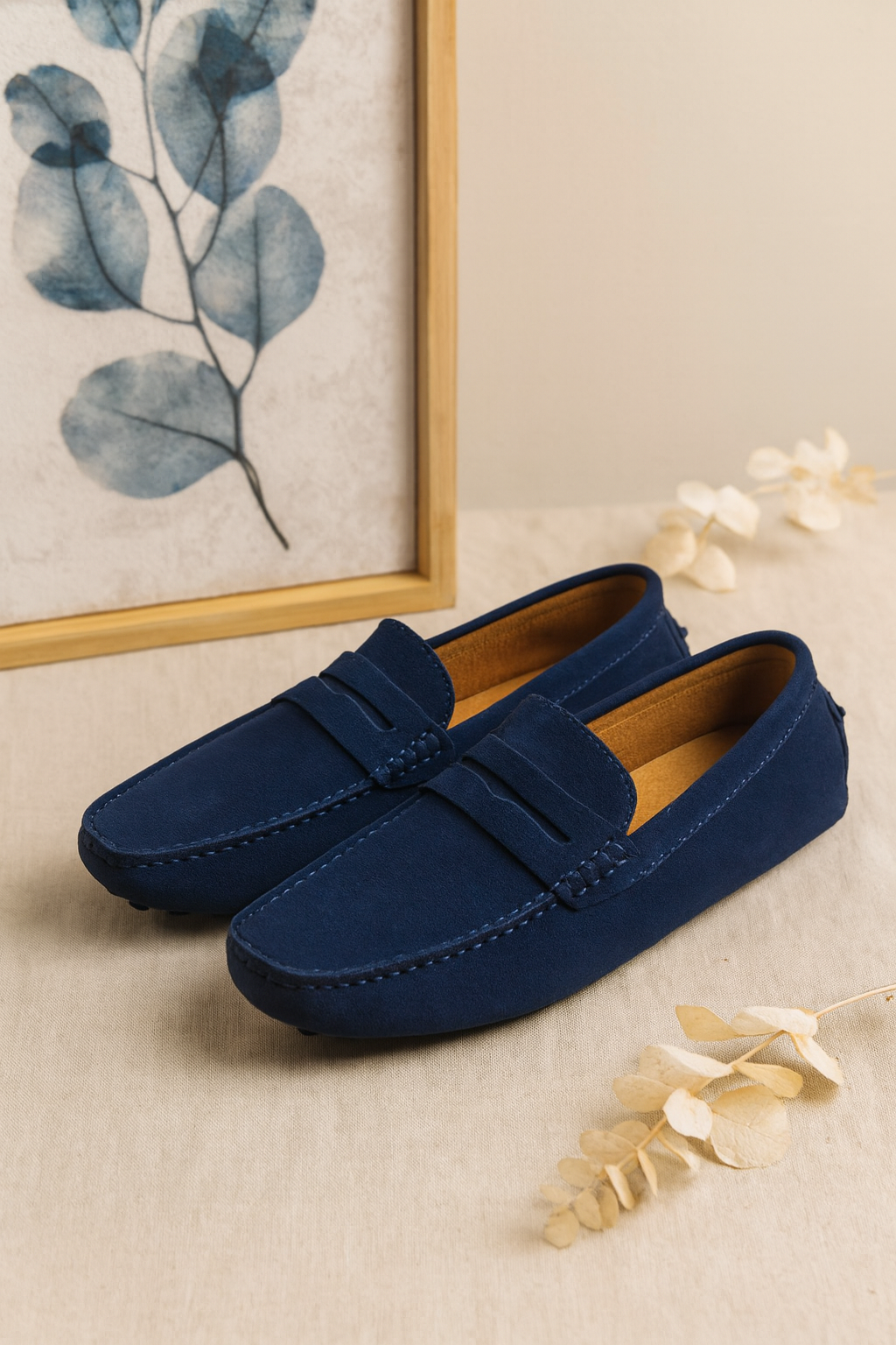 Men's Work Loafers Slip-On Driving Moccasins | Casual