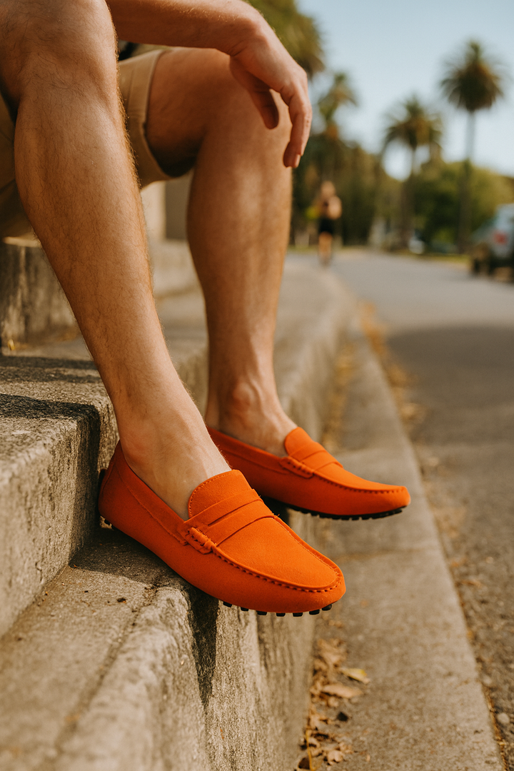 Men's Work Loafers Slip-On Driving Moccasins | Casual