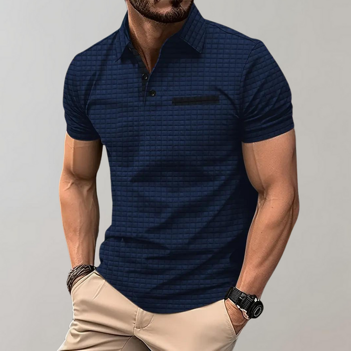 Men’s Polo Shirt Slim Fit Pocket Detail | Casual