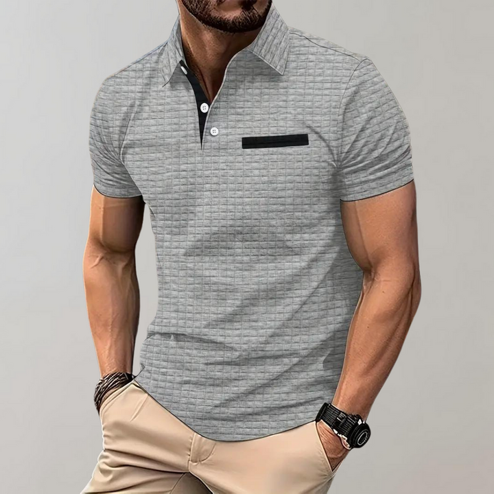 Men’s Polo Shirt Slim Fit Pocket Detail | Casual