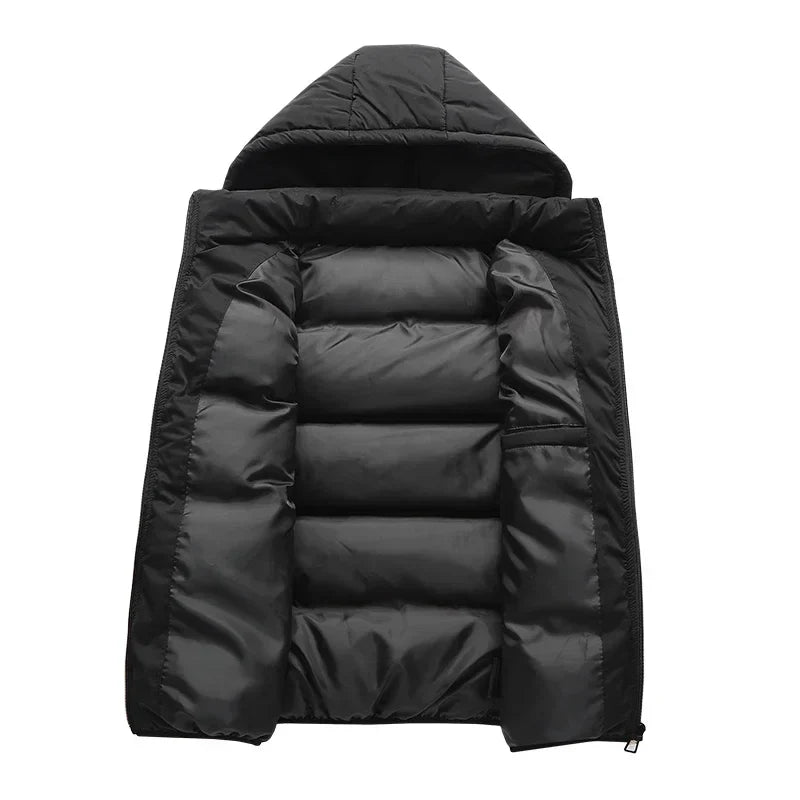 Women's Puffer Vest with Hood | Zip Pockets