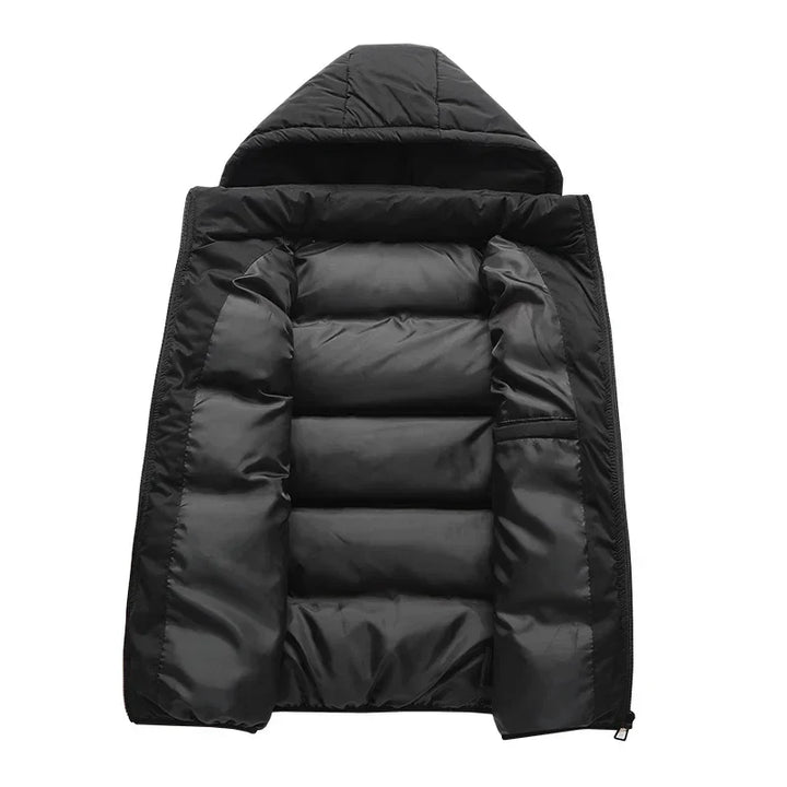 Women's Puffer Vest with Hood | Zip Pockets