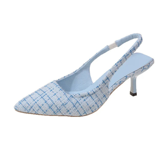 Women's Kitten Heels Slingback Pointed Toe | Wedding