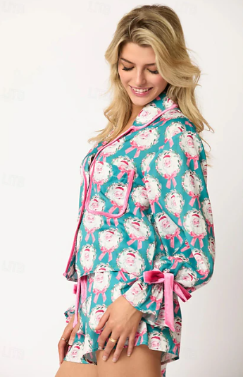 Women's Christmas PJ Set with Pockets | Long Sleeve