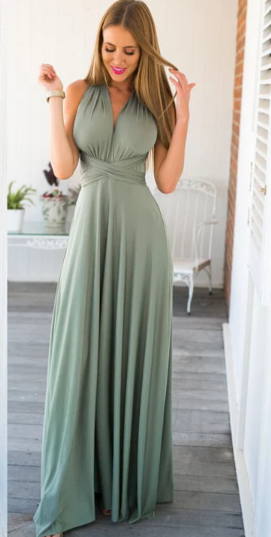 Women's Bridesmaid Dress Halter Neck | Maxi