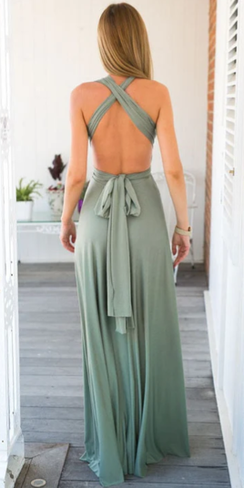 Women's Bridesmaid Dress Halter Neck | Maxi