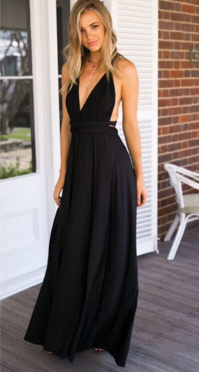 Women's Bridesmaid Dress Halter Neck | Maxi
