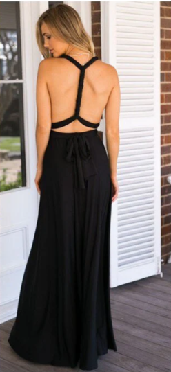 Women's Bridesmaid Dress Halter Neck | Maxi