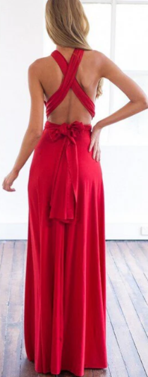 Women's Bridesmaid Dress Halter Neck | Maxi