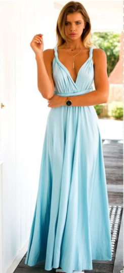 Women's Bridesmaid Dress Halter Neck | Maxi