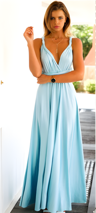Women's Bridesmaid Dress Halter Neck | Maxi