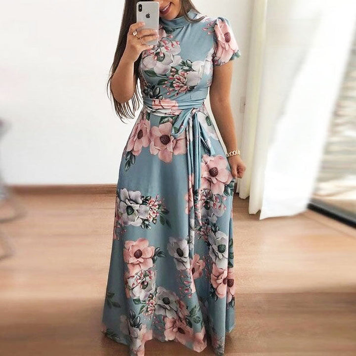 Women Races Dresses Floral Wrap Maxi | Wedding Guest