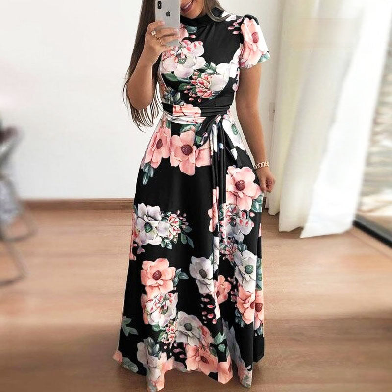 Women Races Dresses Floral Wrap Maxi | Wedding Guest