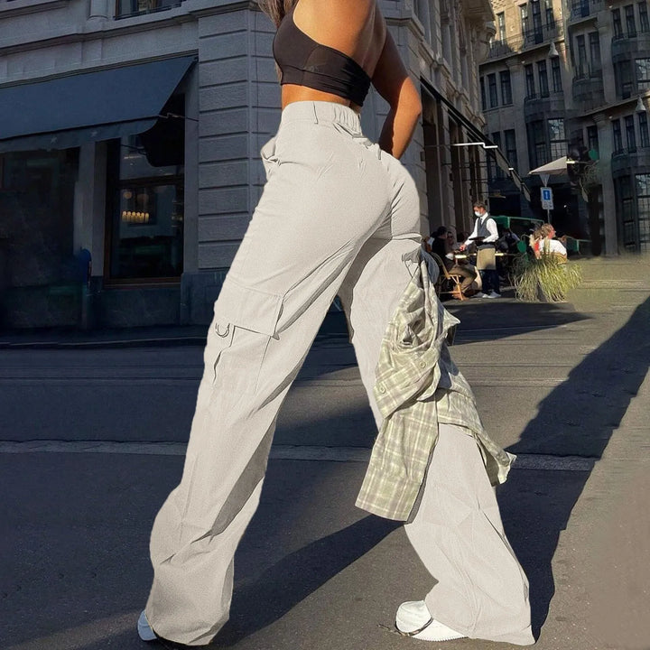 Women's Wide Leg Cargo Pants | High Waist