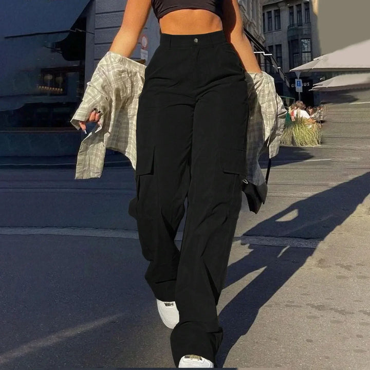 Women's Wide Leg Cargo Pants | High Waist