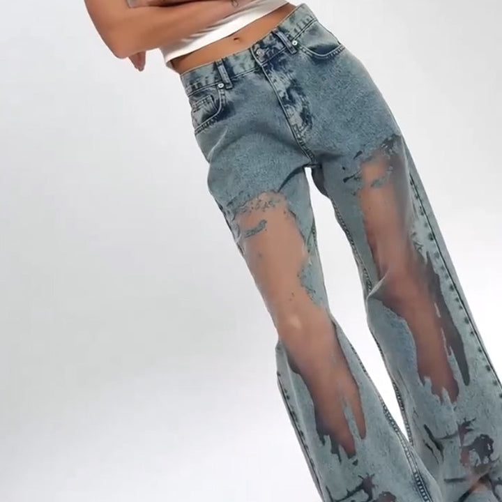 Women's Baggy Wide Leg Jeans with Retro Style | Loose Fit