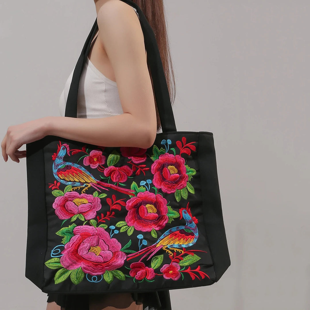 Women's Beach Bag Floral Pattern | Tote