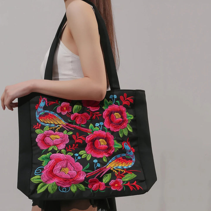 Women's Beach Bag Floral Pattern | Tote