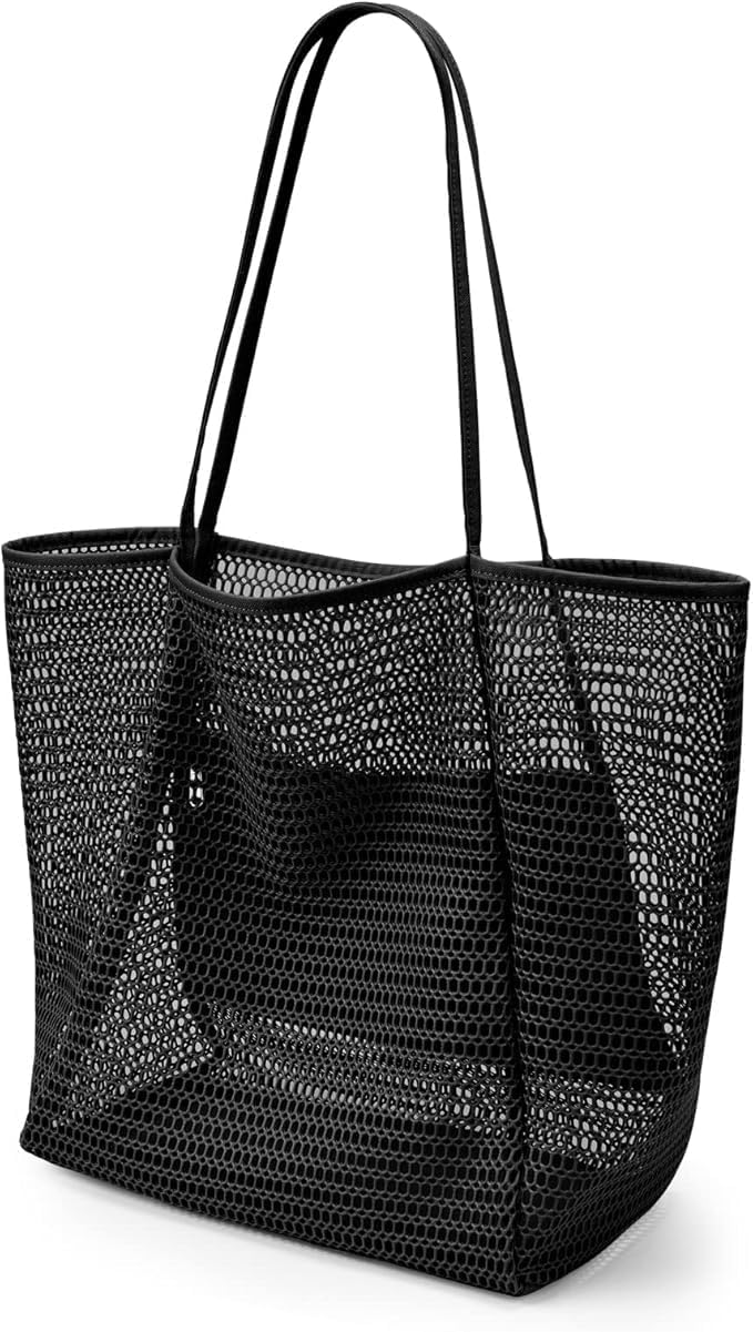 Women's Beach Bag Mesh Large Foldable Design | Tote