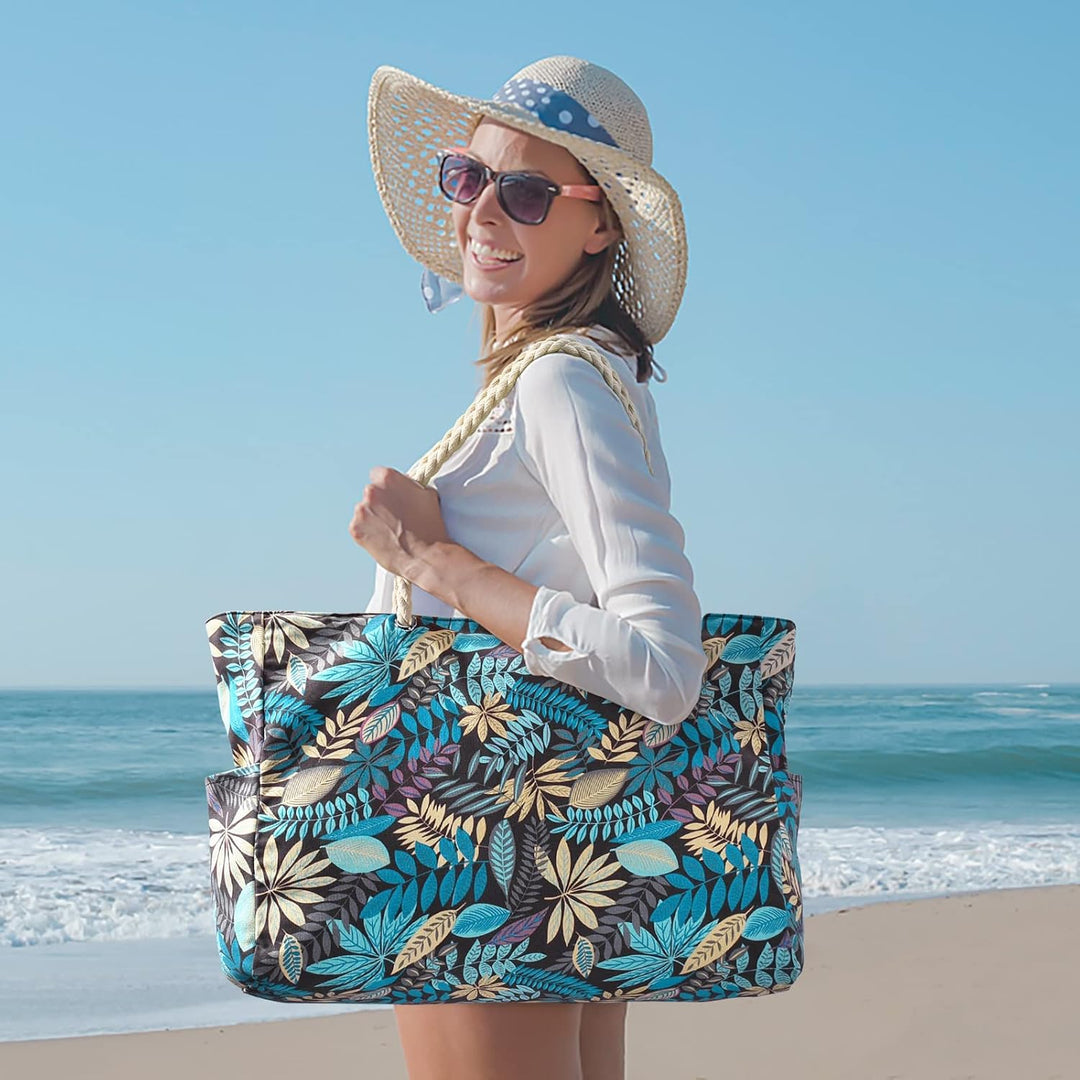 Women's Beach Bag Oversized Stripe Pattern | Tote