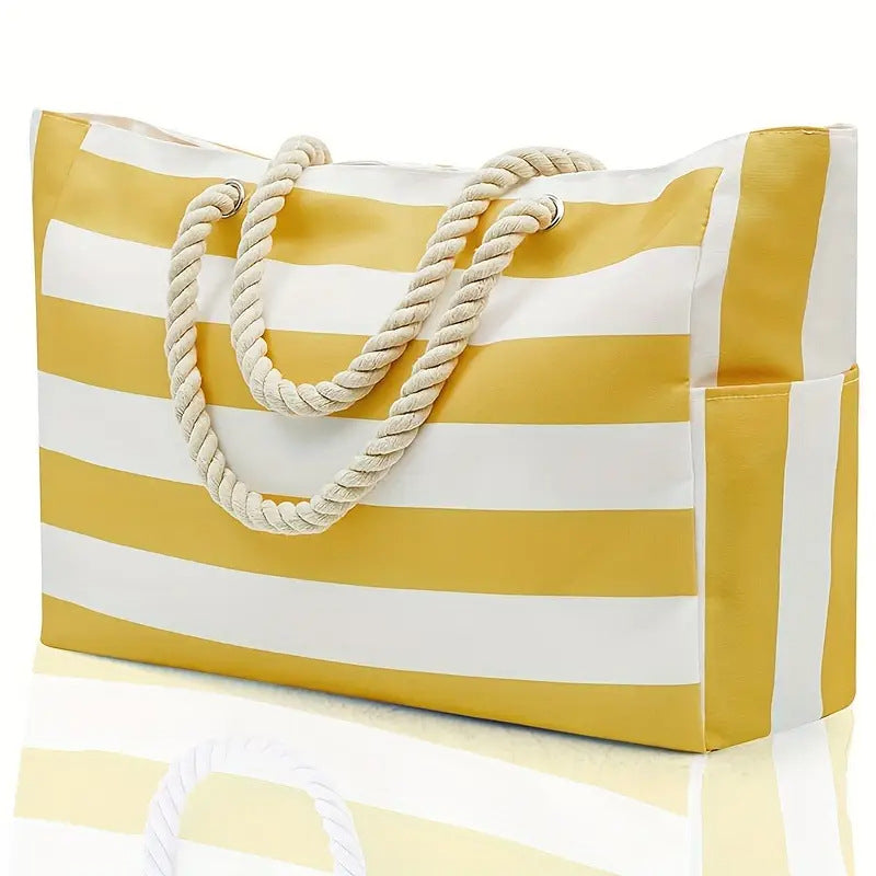 Women's Beach Bag Oversized Stripe Pattern | Tote
