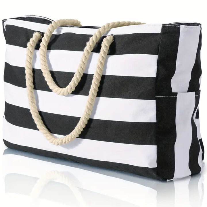 Women's Beach Bag Oversized Stripe Pattern | Tote